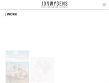 Tablet Screenshot of jonwygens.com